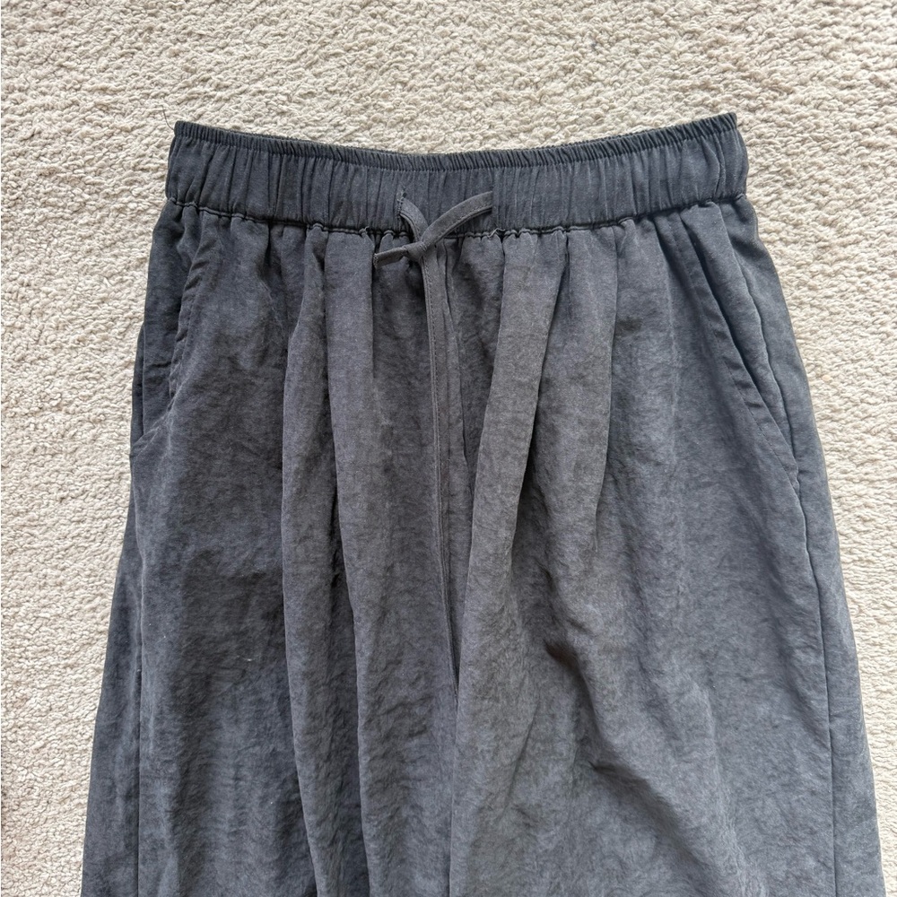 Black Drawstring Pants from Korean brand NYUNYU